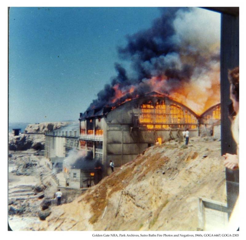 Raging fire burns down the Sutro Baths